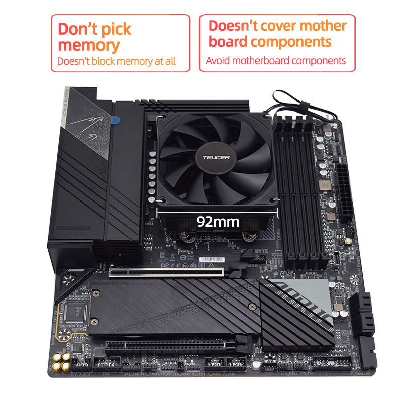 Teucer Height 45mm CPU Cooler  - огляд і ціна Cpu Heatsink