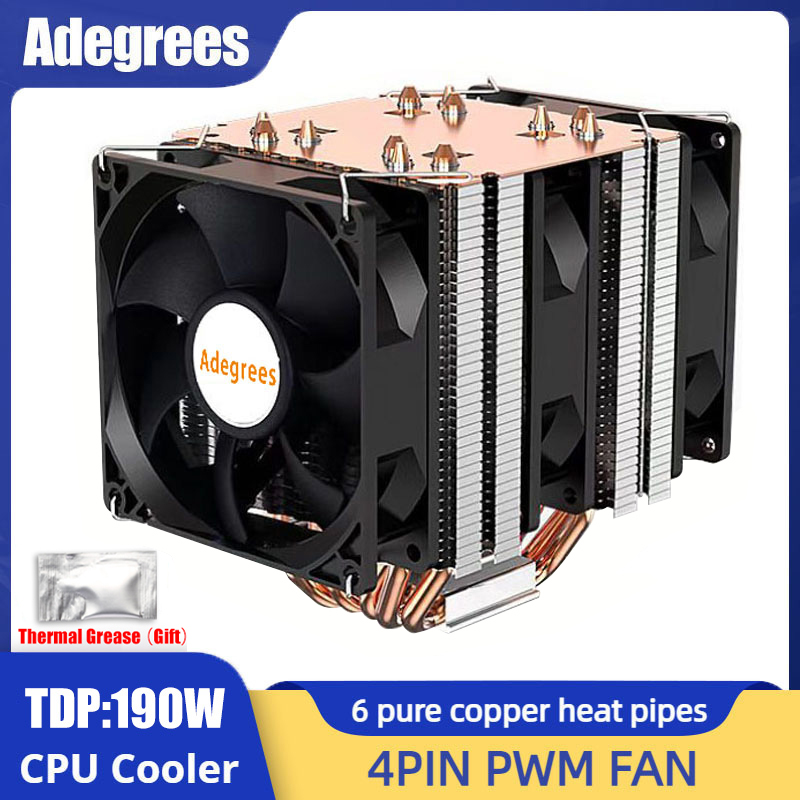 6 Heat Pipe CPU Cooler 4Pin PW - огляд і ціна Cpu Heatsink