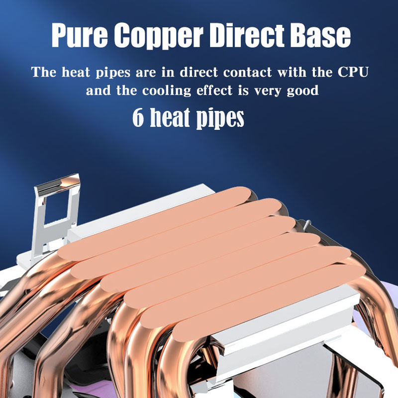6 Heat Pipe CPU Cooler 4Pin PW - огляд і ціна Cpu Heatsink
