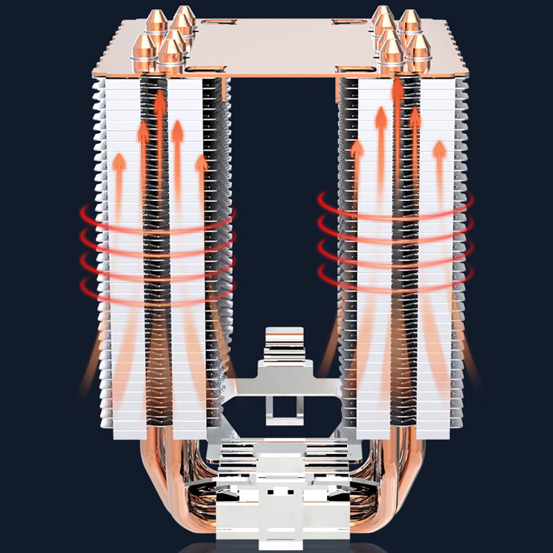 6 Heat Pipe CPU Cooler 4Pin PW - огляд і ціна Cpu Heatsink