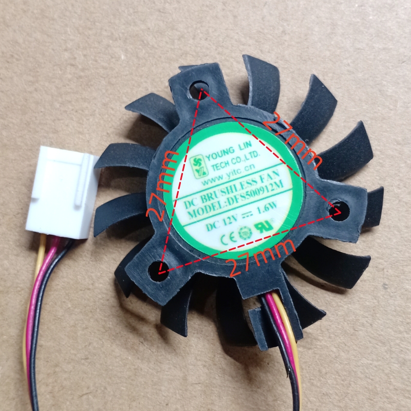 1PC New for DFS500912L DFS5009 - огляд і ціна Cpu Fan