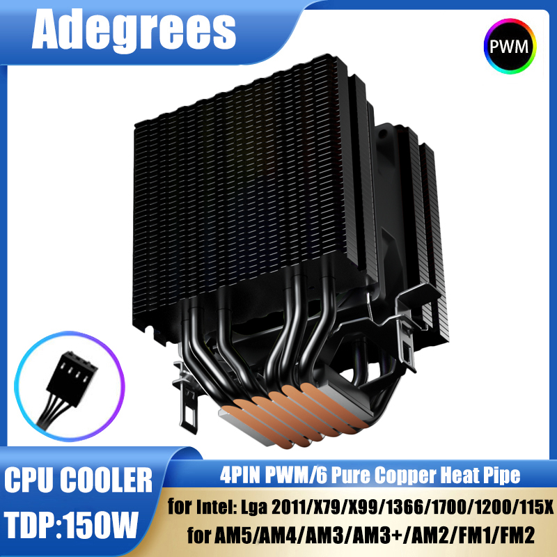 6 Heat Pipes CPU Air Cooler 4  - огляд і ціна Air Cooler Cpu