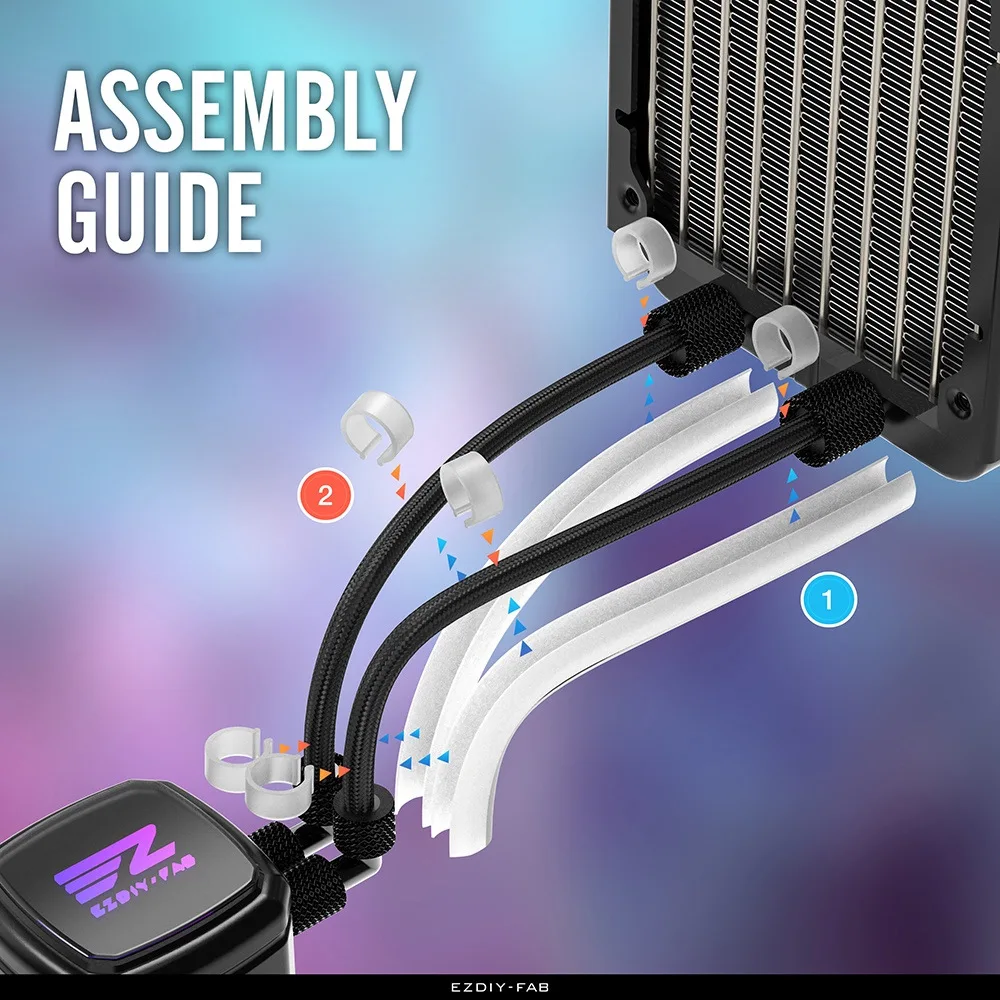 EZDIY ARGB Light Strip For12MM - огляд і ціна Aio Liquid Cooler